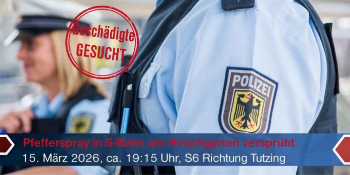 Pfefferspray in S-Bahn versprüht Bundespolizei sucht betroffene Reisende Pfefferspray in S-Bahn versprüht Bundespolizei sucht betroffene Reisende