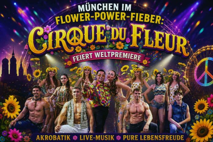 München im Flower-Power-Fieber: „CIRQUE DU FLEUR“ feiert Weltpremiere München im Flower-Power-Fieber: „CIRQUE DU FLEUR“ feiert Weltpremiere