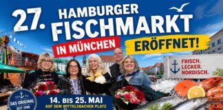 27. Hamburger Fischmarkt in München eröffnet
