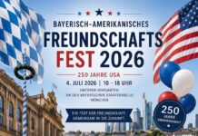 Bayerisch-Amerikanisches Freundschaftsfest 2026 am 4. Juli - Bild: KI generiert