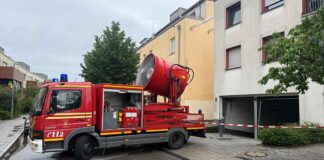 Brennender Pkw in Tiefgarage - Berg am Laim
