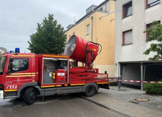 Brennender Pkw in Tiefgarage - Berg am Laim