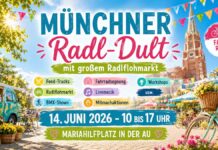 Münchner Radl-Dult mit großem Radlflohmarkt am 14. Juni 2026 Münchner Radl-Dult mit großem Radlflohmarkt am 14. Juni 2026