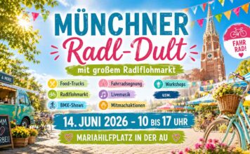 Münchner Radl-Dult mit großem Radlflohmarkt am 14. Juni 2026