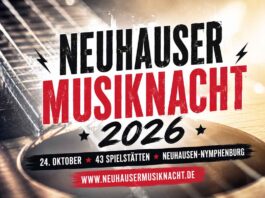 Neuhauser Musiknacht 2026 - Samstag, 24. Oktober mit 43 Spielstätten in Neuhausen-Nymphenburg