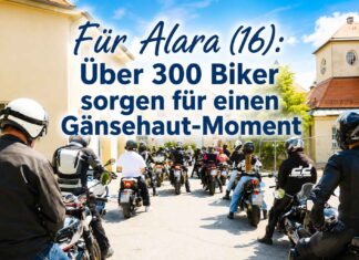 Für Alara (16): Über 300 Biker sorgen für einen Gänsehaut-Moment