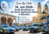 Große Roadshow zu 80 Jahren Bayerische Polizei in München