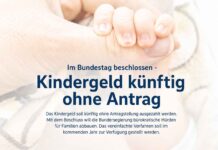 Im Bundestag beschlossen - Kindergeld künftig ohne Antrag