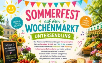 Sommerfest auf dem Wochenmarkt Untersendling