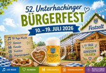 52. Unterhachinger Bürgerfest – Zehn Tage voller Feststimmung vom 10. bis 19. Juli 2026 52. Unterhachinger Bürgerfest - Zehn Tage voller Feststimmung vom 10. bis 19. Juli 2026