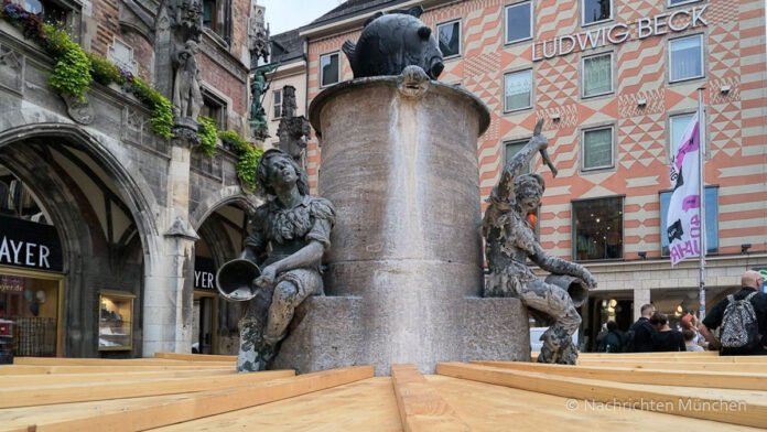 Wasser sparen: Baureferat rüstet Brunnen technisch nach Wasser sparen: Baureferat rüstet Brunnen technisch nach
