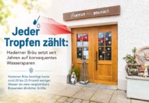 Jeder Tropfen zählt: Haderner Bräu setzt seit Jahren auf konsequentes Wassersparen Jeder Tropfen zählt: Haderner Bräu setzt seit Jahren auf konsequentes Wassersparen