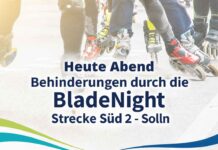 Heute Abend Behinderungen durch die BladeNight Strecke Süd 2 – Solln Heute Abend Behinderungen durch die BladeNight Strecke Süd 2 - Solln