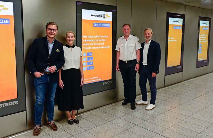 Informationskampagne auf digitalen Stadtinformationsanlagen