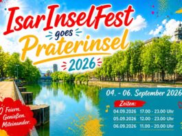 IsarInselFest goes Praterinsel 2026 - 04. bis 06. September 2026