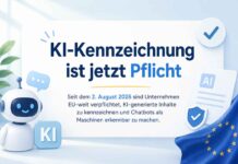 KI-Kennzeichnung ist jetzt Pflicht