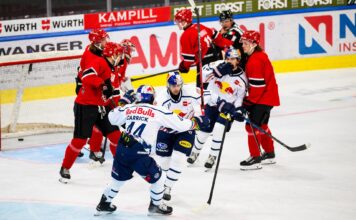 Red Bull München bezwingt Lausanne HC zum Auftakt des Südtirol Summer Classic
