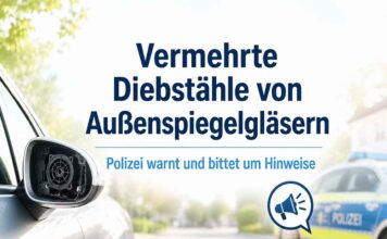 Vermehrte Diebstähle von Außenspiegelgläsern - Polizei warnt und bittet um Hinweise